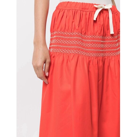 Sofie D'Hoore "Saudad" Cotton Skirt in Poppy Red, size 34. (fits size XS/S ish) - Picture 11 of 11